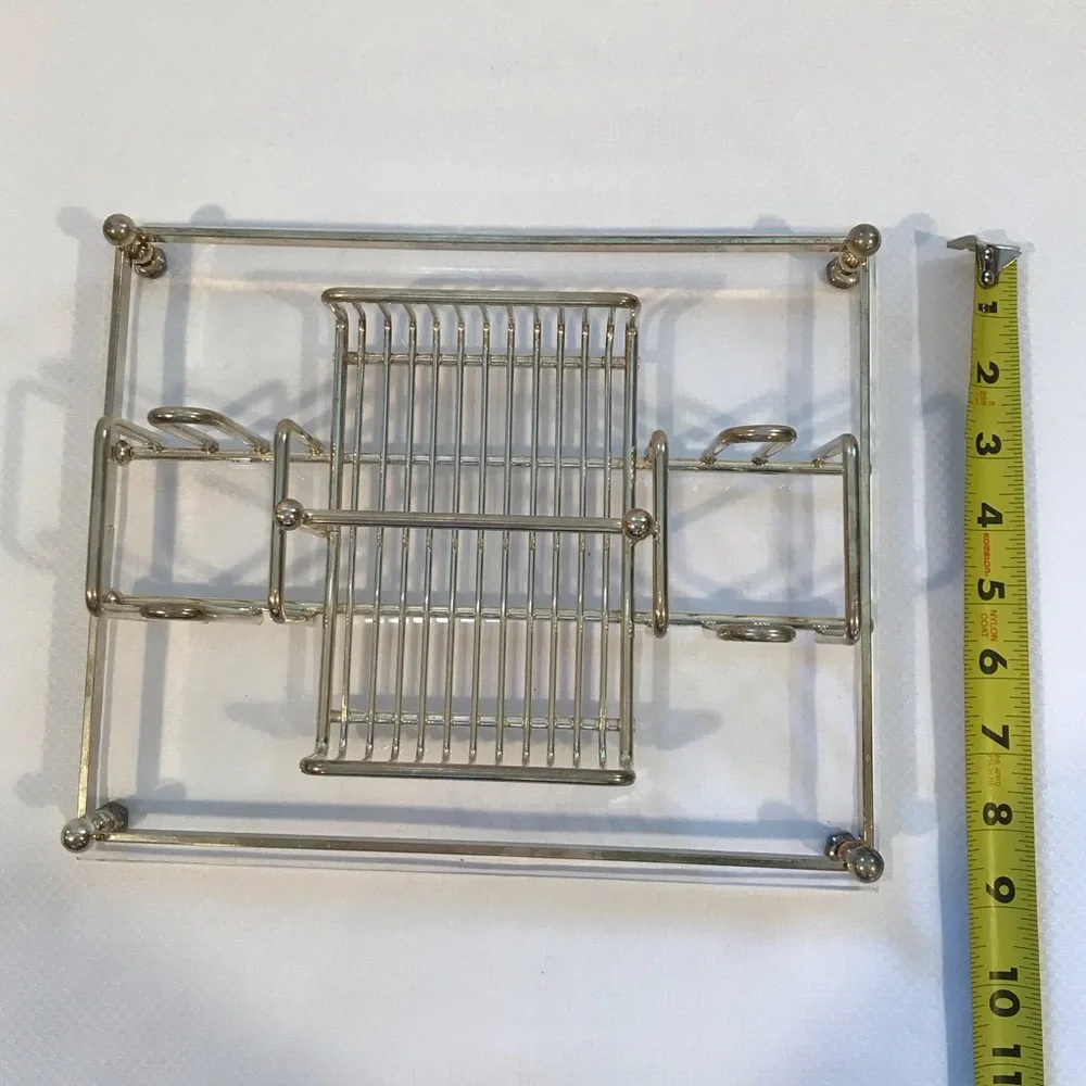 Vintage Charles Hollis Jones Lucile Brass Vanity Tray Mid Century Modern Regency